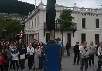 A street performer I befriended and have since accidently bumped into around the world (Copenhagen and Prague, randomly!)