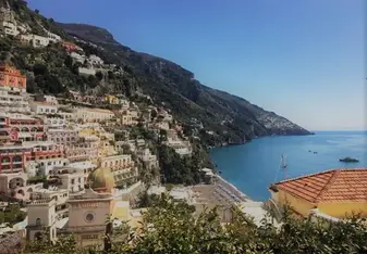 View over Positano