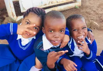 Some of the cute kids I was able to teach.