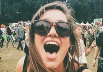 Girl smiling