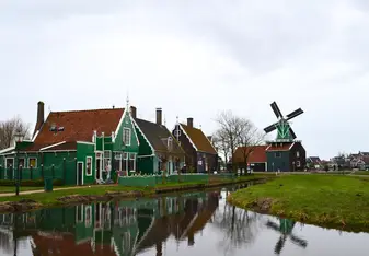 You know you are in the Netherlands when you see windmills.