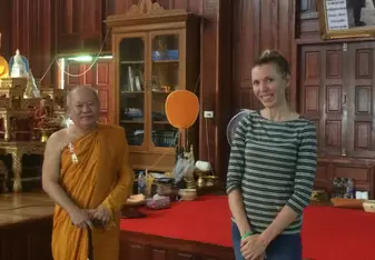 Meditating with a Monk