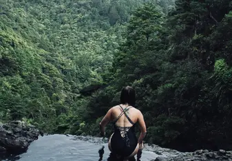 Pools at Kitekite falls, Piha, NZ