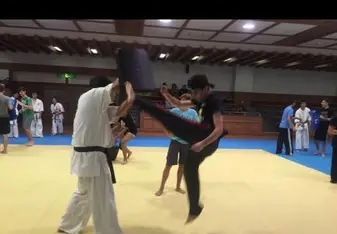 my martial arts session.