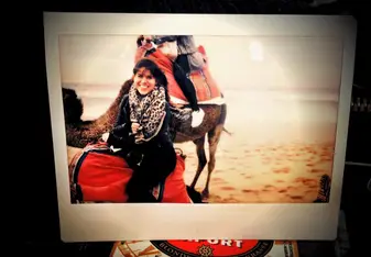 Getting to ride camels in Morocco