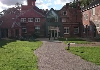 The picture shows the law school of the UEA