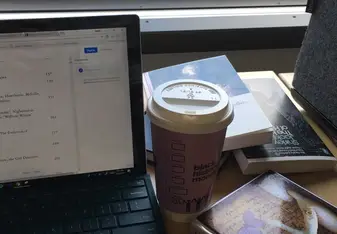 Unio coffee and homework at the library