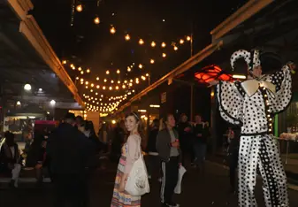 Me at the Winter Night Market in Melbourne