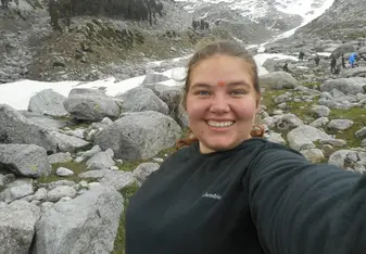 When we finally got to the peak!