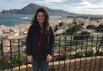 Woman poses for a photo.