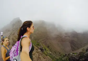 A top of Mount Vesuvius in Naples, Italy