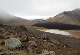 Part of the landscape in the middle of the hike