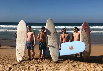 Surfing at Bondi Beach, Australia 