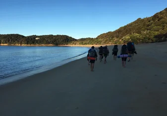 4 day trek through the coast of Abel Tasmen, NZ