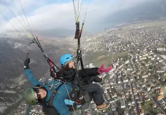 Paragliding in Interlaken, Switzerland