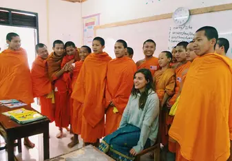 Teaching English to Novice Monks