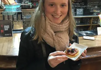 Testing Tapas at a bar