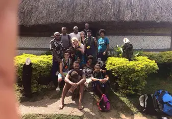 Goodbye photo before leaving the village Vatukarasa