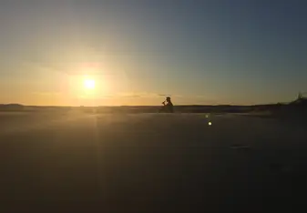 Watching the sunset in Port Stephens