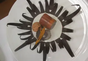 Chocolate and passion fruit dessert 