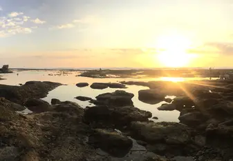 Sun set at Uluwatu Beach 