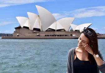 This was taken one of the last days of my abroad journey, right in front of the opera house, across from the harbor bridge!