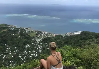 A stunning view from the top of the island 