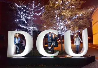 DCU campus photo opp!