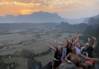 Viewpoint in Vang Vieng, Laos 