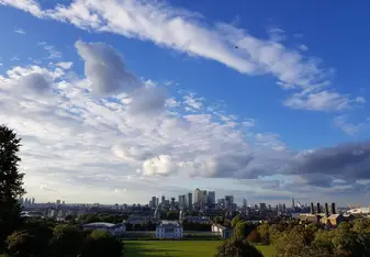 London skyline from Royal Observatory