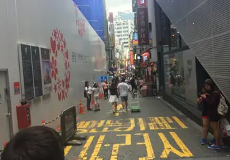 Myeongdong shopping place street view