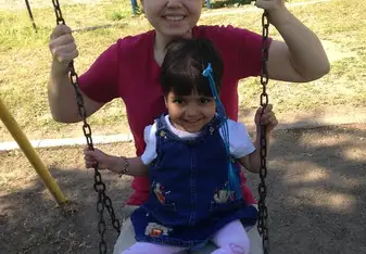 female and child