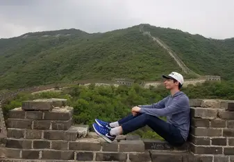 On the Great Wall! A childhood dream come true