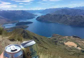 Drinking in the mountain
