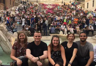 group picture in the crowded places