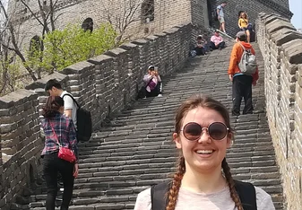 A long stairs behind me