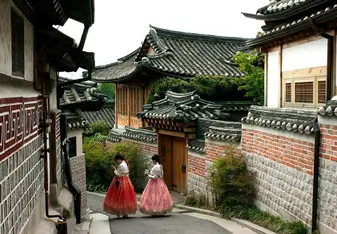 Two lovely ladies standing