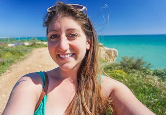 At the beach