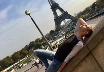 Because everyone need a dramatic picture in front of the Eiffel Tower.