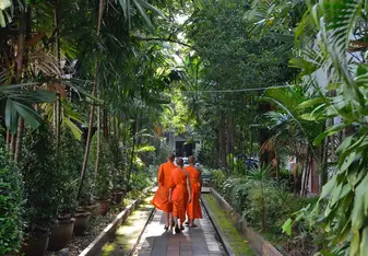 three boys walking 
