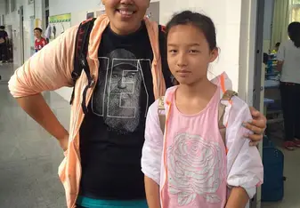 My 7th grade student, Mary and me