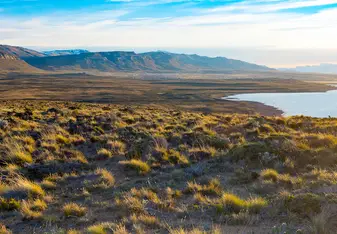 sunset over el calafate