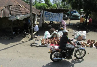 A small local market.