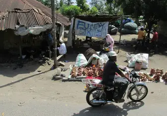 A small local market.