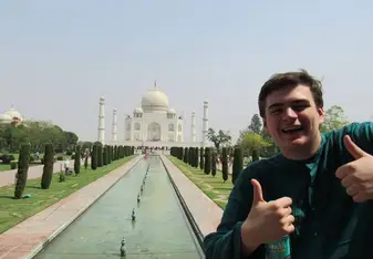 Can't leave India without seeing the iconic Taj Mahal; AFS knew that so they arranged a trip there on the last day of departure orientation!  
