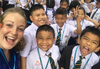Teacher Appreciation Ceremony at Sriwittayapaknam School in Samut Prakan, Thailand
