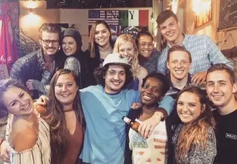 group picture of young men and women