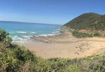 photo of a sea shore