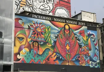 Graffiti in the centre of Bogotá