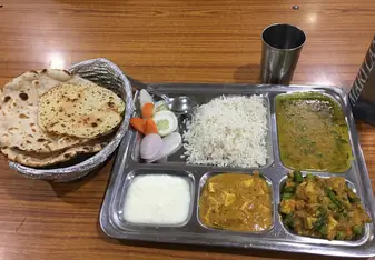 Always go for the thali when ordering at a restaurant - you get a taste of everything!